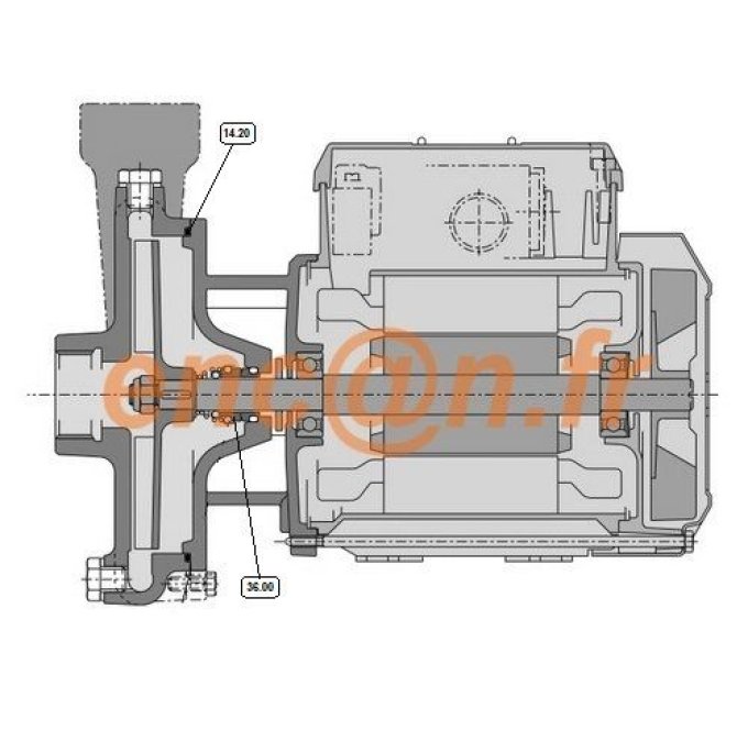 Pièces détachées de pompe Calpeda BC20/A et BCM20/A - exécution spéciale - XYXYRZY