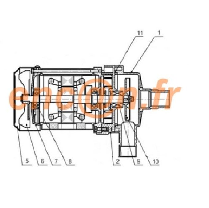 Pièces détachées de pompe de filtration Gré PP025 (FAE300) - Joint de corps